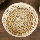 Корзина "Светлая" 19х19х6 см из бамбука - Фото 2