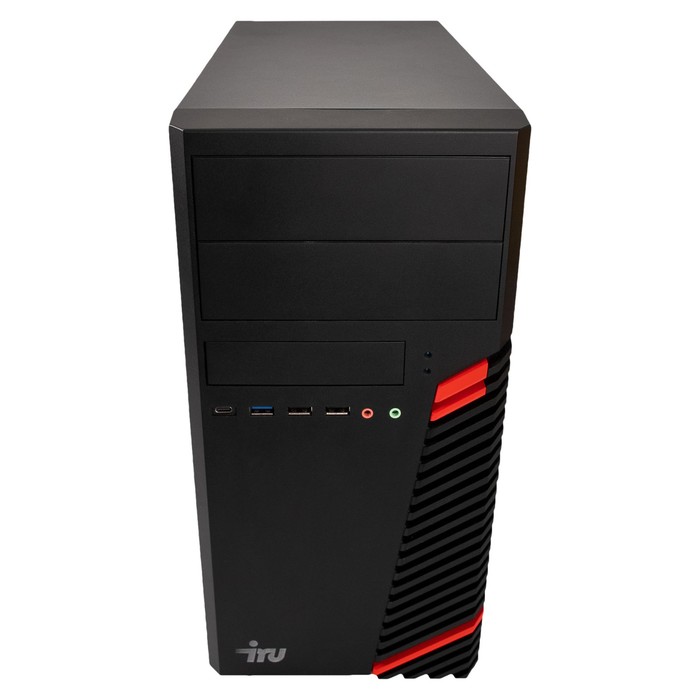 Компьютер IRU Home 310H5SM MT, i5 11400F, 8 Гб, SSD 512 Гб, GTX1630 4Gb, Dos, чёрный - фото 51311393