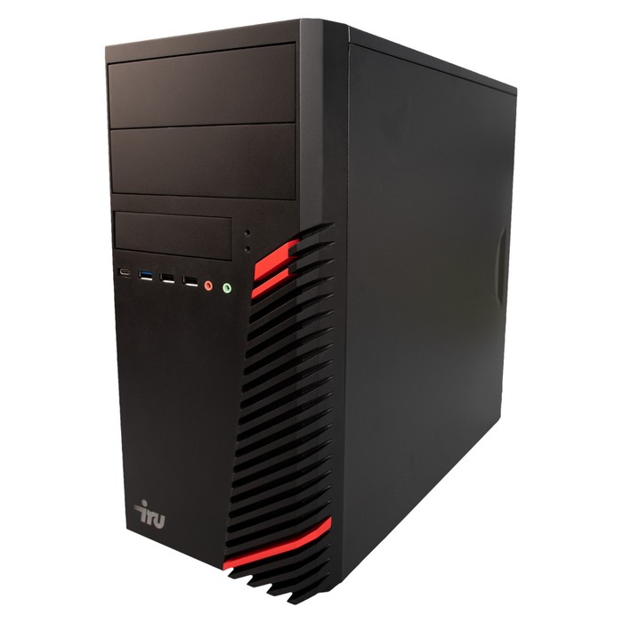 Компьютер IRU Home 310H5SM MT, i5 11400F, 8 Гб, SSD 512 Гб, GTX1630 4Gb, Dos, чёрный - фото 51311395