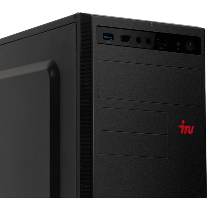 Компьютер IRU Home 310H5SE MT, i3 10105, 8 Гб, HDD 1Тб, UHDG 630, Dos, чёрный - фото 51476736