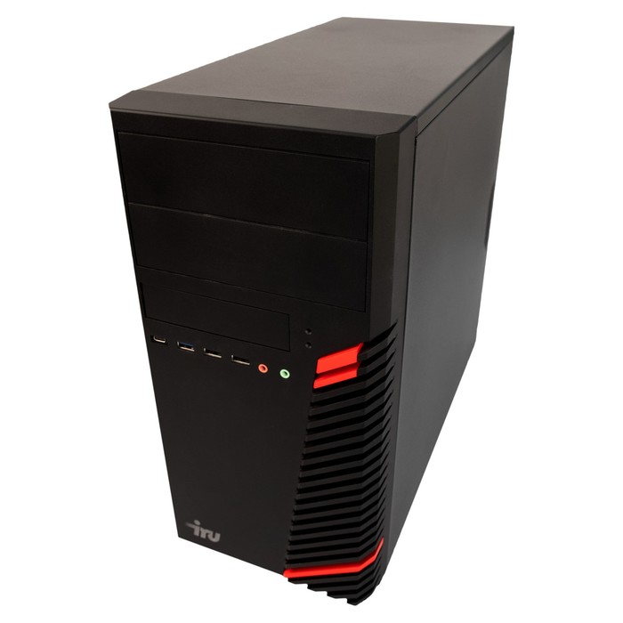 Компьютер IRU Home 310H5SM MT, i3 10105F, 8 Гб, SSD 512 Гб, GTX1630 4Gb, Dos, чёрный - фото 51311523