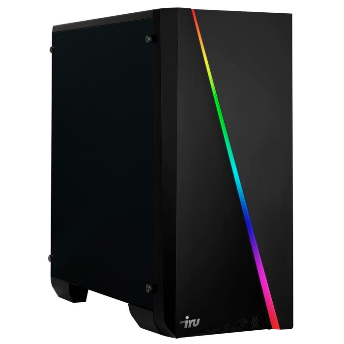 Компьютер IRU Game 520B4GE MT, R5 3600, 16 Гб, HDD 1Тб, SSD 240 Гб, GTX1660 6Gb, Dos, чёрный   97561