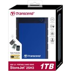 Внешний жесткий диск Transcend USB TS1TSJ25H3B StoreJet 25H3, 1 Тб, USB 3.0, 2.5", синий - Фото 3