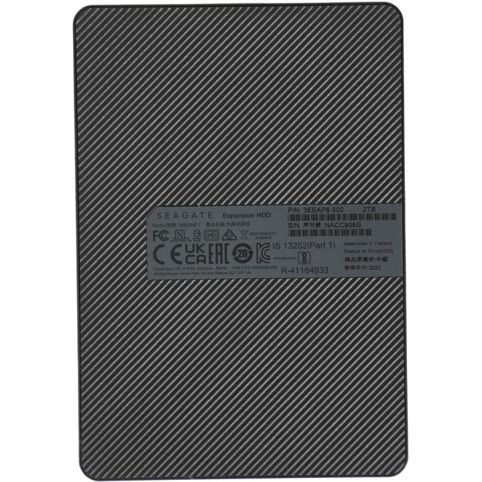 Внешний жесткий диск Seagate STKM2000400 Expansion Portable, 2 Тб, USB 3.0, 2.5", чёрный - фото 51311657