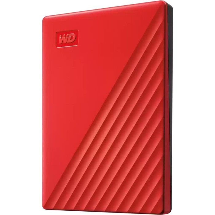 Внешний жесткий диск WD WDBYVG0020BRD-WESN My Passport, 2 Тб, USB 3.0, 2.5", красный - фото 51500757