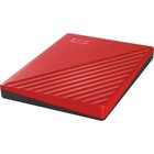 Внешний жесткий диск WD WDBYVG0020BRD-WESN My Passport, 2 Тб, USB 3.0, 2.5", красный - Фото 4