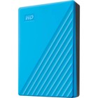 Внешний жесткий диск WD WDBYVG0020BBL-WESN My Passport, 2 Тб, USB 3.0, 2.5", голубой - Фото 2