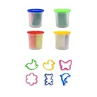 Тесто для лепки в коробке, тесто 560 г в банках, формы - фото 25565784