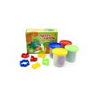 Тесто для лепки в коробке, тесто 560 г в банках, формы - фото 25565785