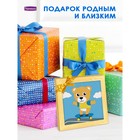 Фреска из цветного песка «Мишка на скейтборде» - Фото 5