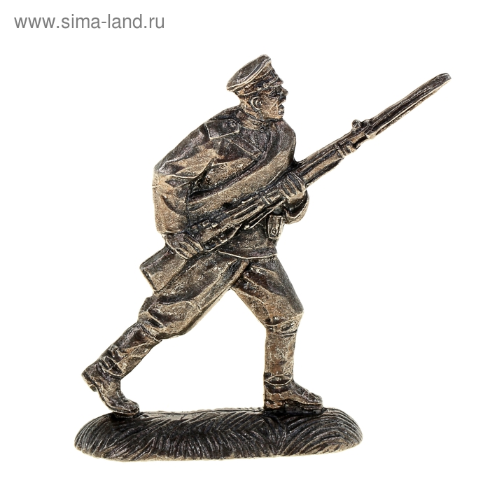 Оловянный солдатик "Русский солдат в бою" - Фото 1