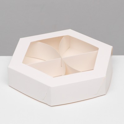 Менажница белая, 20×4 см