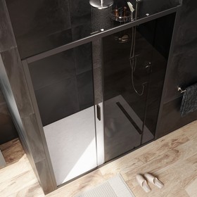 

Душевое ограждение AM.PM Gem Solo W90G-140-1-195BG, 1400х1950 мм, раздвижное, тонированное