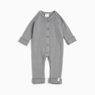 Комбинезон вязаный Крошка Я, рост 74-80, серый