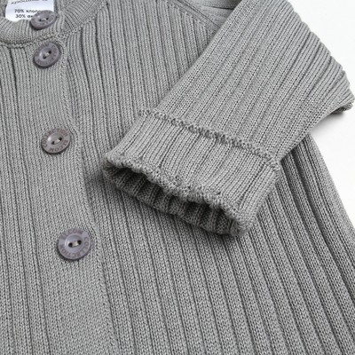 Комбинезон вязаный Крошка Я, рост 80-86, серый