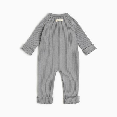 Комбинезон вязаный Крошка Я, рост 80-86, серый