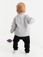 Кардиган вязаный Крошка Я, рост 80-86, серый - фото 59791707