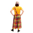 Карнавальный костюм "Клоун с бабочкой"штаны,кепка,бант,нос,цветная клетка, р. 48-56 - фото 809300106