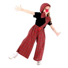 Карнавальный костюм "Клоун с бабочкой"штаны,кепка,бант,нос,красная клетка, рост 104-128 - фото 4251403