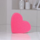 Губка банная для тела «Love», 150×125×35 мм, цвет розовый - Фото 1