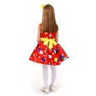 Карнавальный костюм «Стиляги 1», платье красное в горох, повязка, р. 32, рост 122-128 см - Фото 3