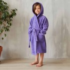 Халат махровый детский, размер 32, цвет фиолетовый, 320 г/м2 хлопок 100% с AIRO - Фото 3