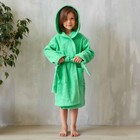 Халат махровый детский, размер 30, цвет зелёный, 320 г/м2 хлопок 100% с AIRO - Фото 2