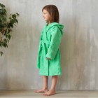 Халат махровый детский, размер 30, цвет зелёный, 320 г/м2 хлопок 100% с AIRO - Фото 3