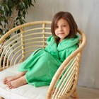 Халат махровый детский, размер 30, цвет зелёный, 320 г/м2 хлопок 100% с AIRO - Фото 6