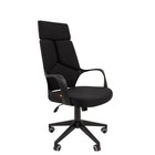 Кресло офисное Chairman 525, с подлокотниками, на колёсиках, ткань, цвет чёрный - Фото 2