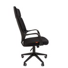 Кресло офисное Chairman 525, с подлокотниками, на колёсиках, ткань, цвет чёрный - Фото 3