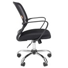 Кресло офисное Chairman 698 TW - 01, с подлокотниками, на колёсиках, ткань/сетка, цвет хром/чёрный - Фото 2