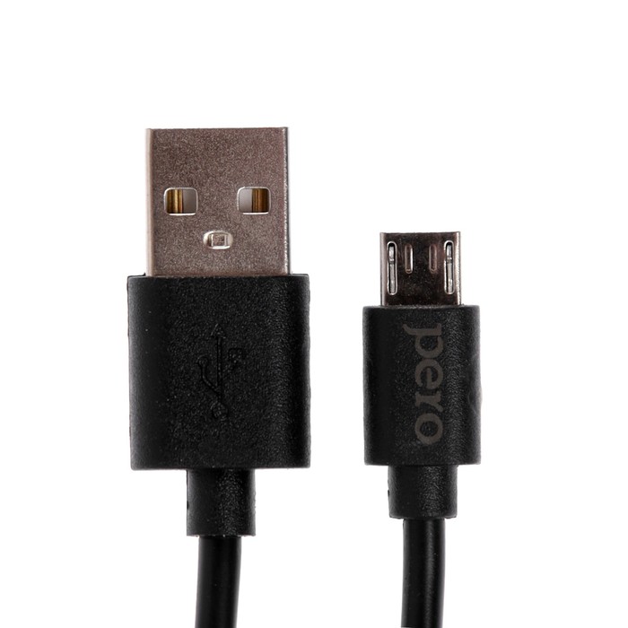 Кабель PERO DC-03 microUSB - USB, 2,5 А, 2м, черный - фото 51476746