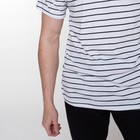 Футболка мужская в полоску, цвет белый, размер 48 - фото 22262397