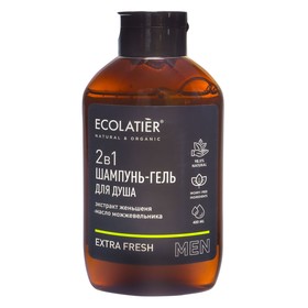 Шампунь и гель для душа Ecolatier Extra Fresh, 2 в 1, 400 мл