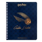 Тетрадь 48 листов в клетку на гребне "Гарри Поттер", обложка мелованный картон, матовая ламинация, 3D фольга, блок офсет, 4 вида МИКС - Фото 2