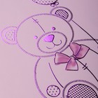 Тетрадь 48 листов в клетку на гребне "Розовые медвежата", обложка мелованный картон, матовая ламинация, 3D фольга, блок офсет 65г/м2, 4вида, МИКС - фото 24218341