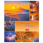 Тетрадь 80 листов в клетку "Гармония природы", обложка мелованный картон, блок офсет 65г/м2, МИКС (комплект 3 шт) - фото 45947055