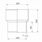Переход канализационный на чугунную трубу Ostendorf HT HTUG d=110 Ostendorf 115820 - Фото 2