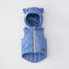 Безрукавка детская утеплённая KinDerLitto «Орсетто», рост 98-104 см, цвет голубой - Фото 1