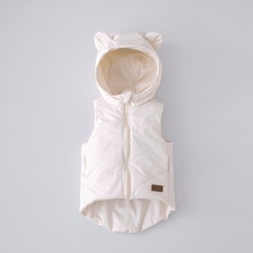 Безрукавка детская утеплённая KinDerLitto «Орсетто», рост 80-86 см, цвет молоко