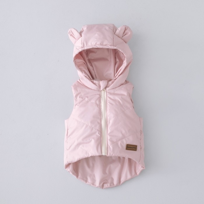 Безрукавка детская утеплённая KinDerLitto «Орсетто», рост 74-80 см, цвет розовая пудра