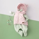 Безрукавка детская утеплённая KinDerLitto «Орсетто», рост 80-86 см, цвет розовая пудра - Фото 4