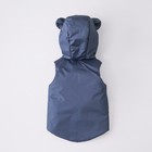 Безрукавка детская утеплённая KinDerLitto «Орсетто», рост 68-74 см, цвет тёмно-синий - Фото 2