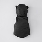 Безрукавка детская утеплённая KinDerLitto «Орсетто», рост 68-74 см, цвет чёрный - Фото 2
