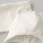 Комплект детский KinDerLitto «Орсетто», 2 предмета: шапка, снуд, возраст 0-3 месяцев, цвет молоко - Фото 2