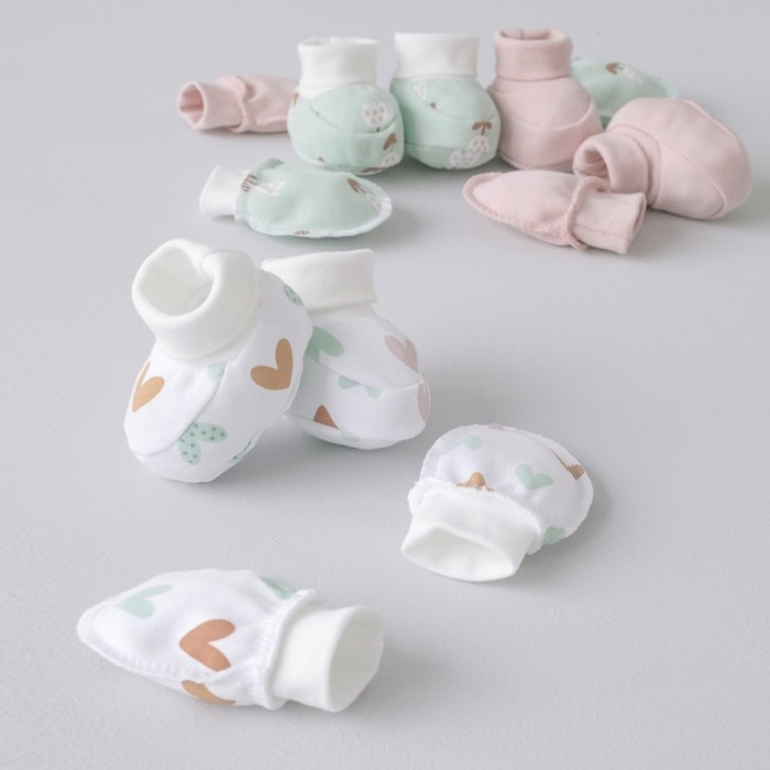 Комплект для новорожденных KinDerLitto «Первые цветы», 6 предметов