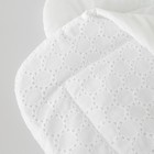 Комплект на выписку KinDerLitto «Батист шитье», 4 предмета, рост 50-56 см, цвет молоко - Фото 6