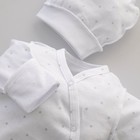 Комплект на выписку KinDerLitto «Новые звёздочки», 4 предмета, рост 50-56 см, цвет ментол - Фото 6