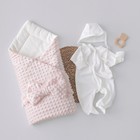 Комплект на выписку KinDerLitto «Первый гардероб», 4 предмета, рост 50-56 см, цвет розовый - Фото 1